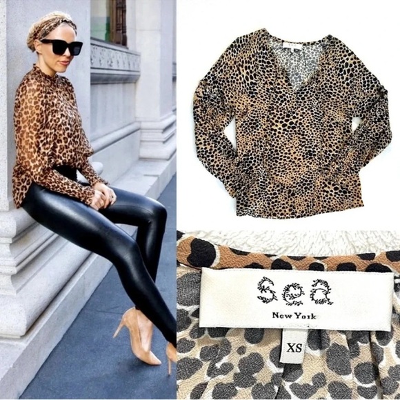 Sea New York Leopard Print Women's Top - Picture 1 of 8